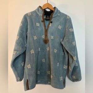 Women’s Blue Snowflake Fleece